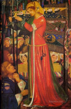 Before the Battle Pre Raphaelite Brotherhood Dante Gabriel Rossetti Oil Paintings